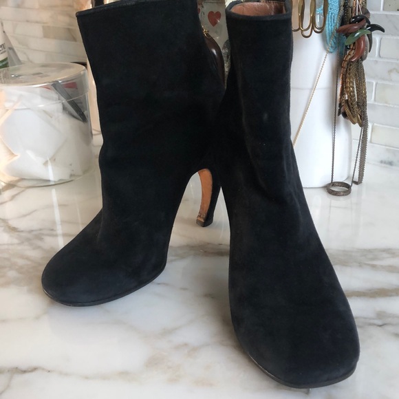 Givenchy black suede ankle boots 7 - Picture 2 of 5